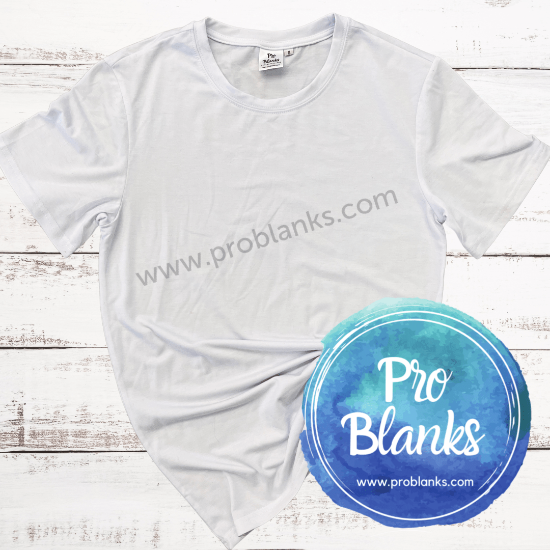 RTS - ADULT - CREW NECK - 100% Polyester T-shirt with Soft Cotton Feel - Pro Blanks