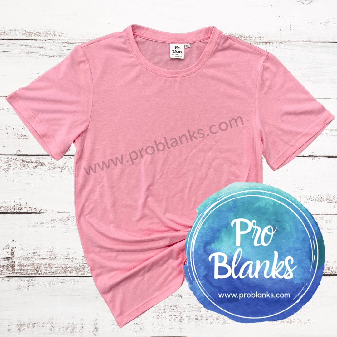 RTS - ADULT - CREW NECK - 100% Polyester T-shirt with Soft Cotton Feel - Pro Blanks