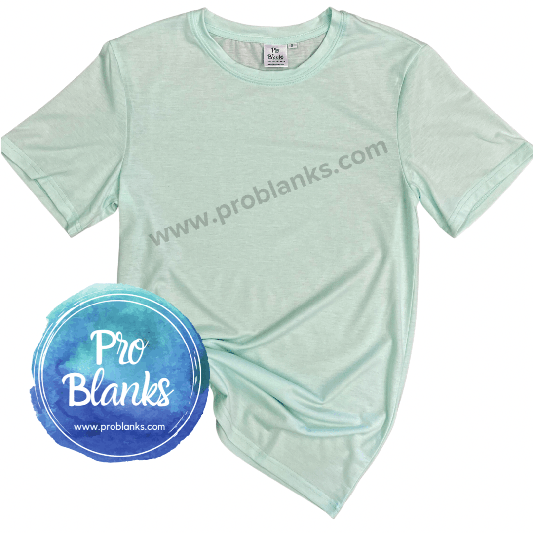 RTS - ADULT - CREW NECK - 100% Polyester T-shirt with Soft Cotton Feel - Pro Blanks