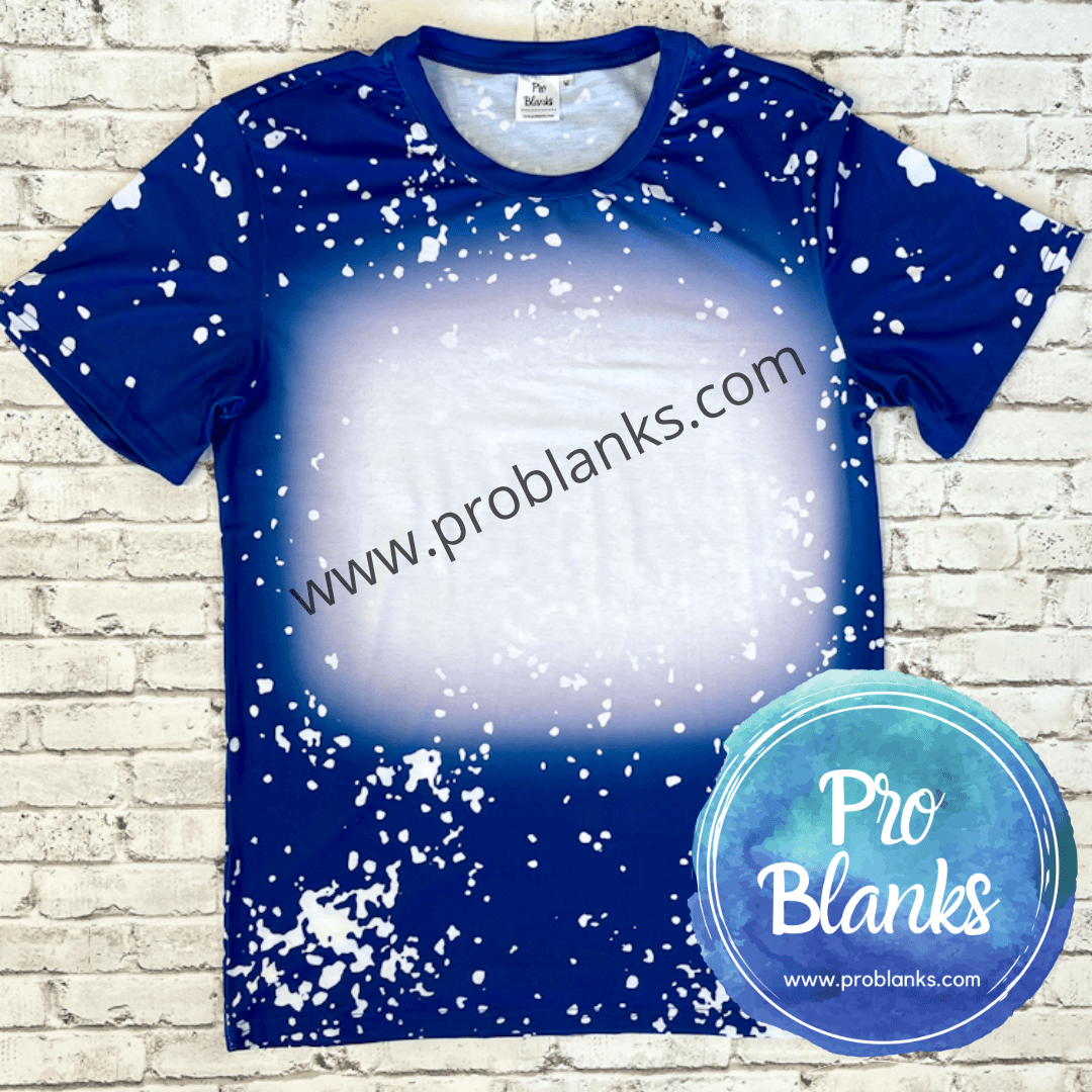 RTS - ADULT - Faux Bleached 100% Polyester T-shirts - Pro Blanks