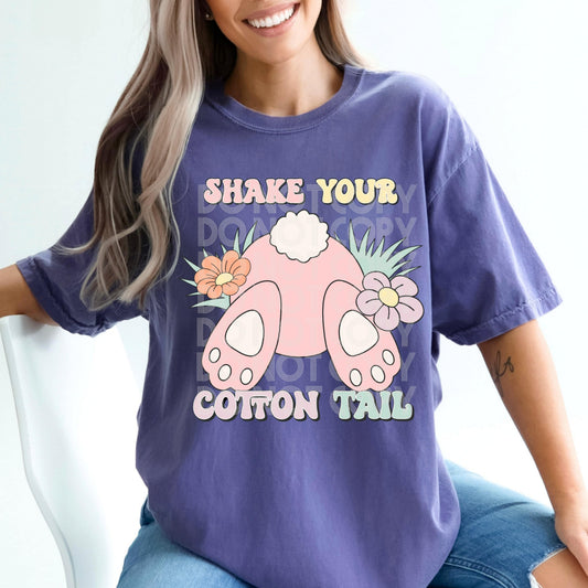 Shake Your Cotton Tail #1647  - Ready to Press DTF Transfer Full Color - Pro Blanks