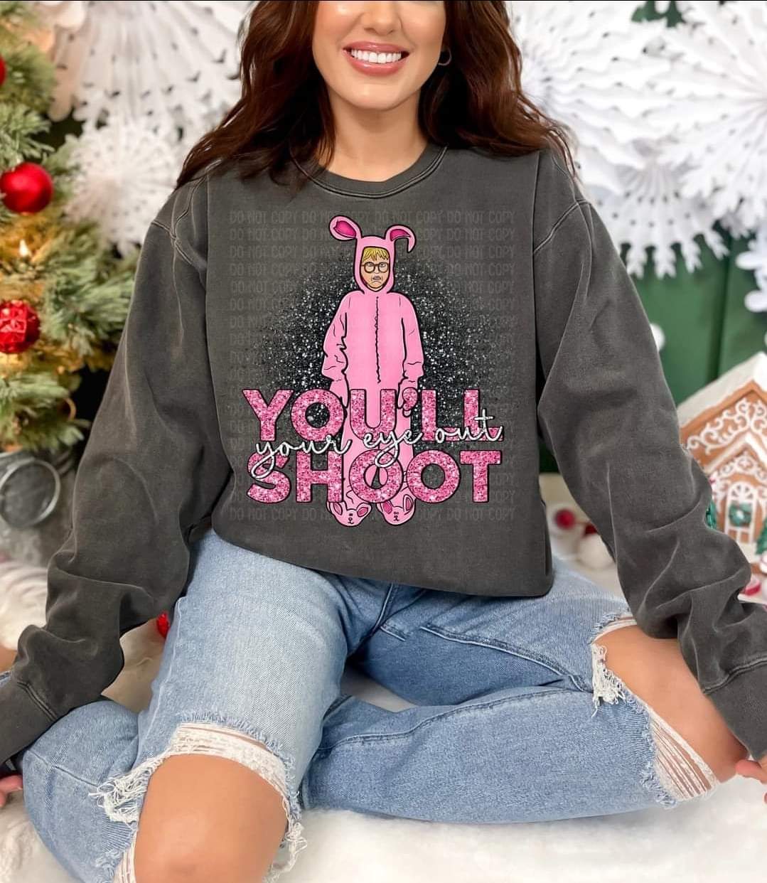 Shoot Your Eye Out #1025 - Ready to Press DTF Transfer Full Color - Pro Blanks