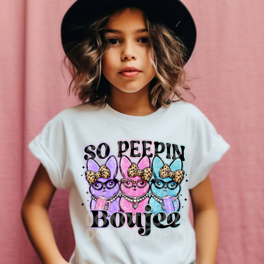 So Peepin Boujee #1736 - Ready to Press DTF Transfer Full Color - Pro Blanks