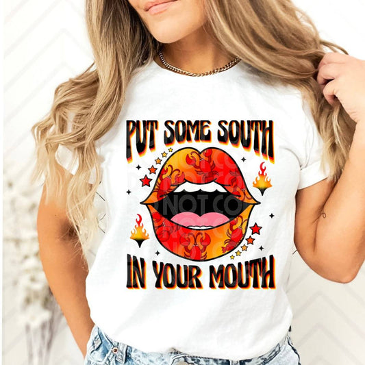 South In Mouth #1355 - Ready to Press DTF Transfer Full Color - Pro Blanks