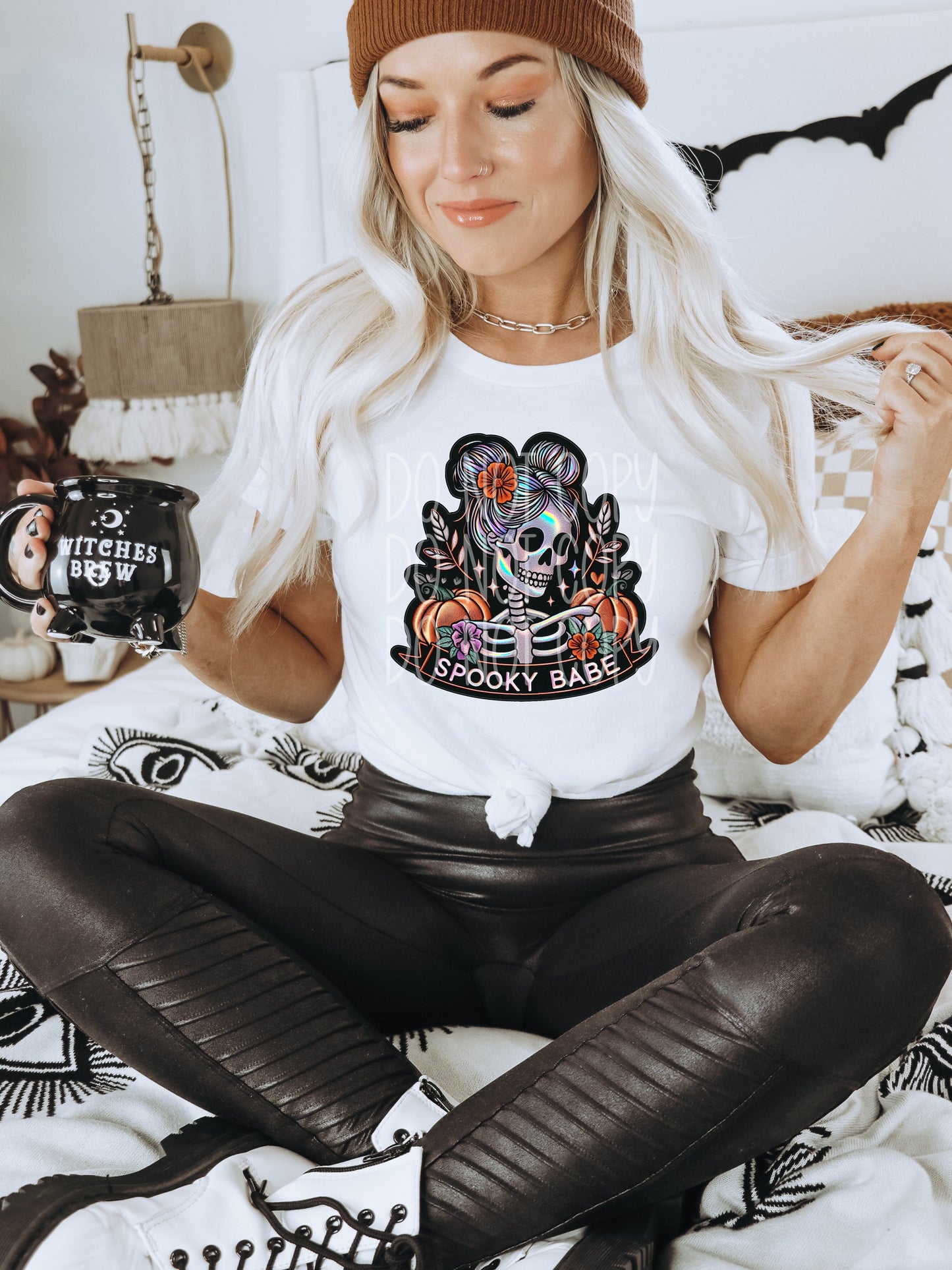 Spooky Babe #3804 - Ready to Press DTF Transfer Full Color - Pro Blanks