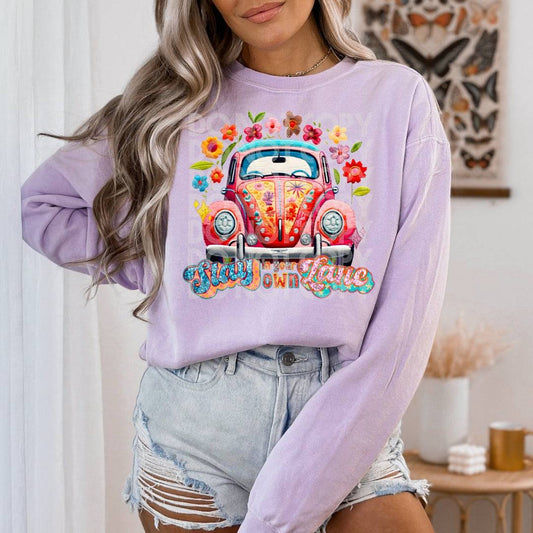 Stay In Your Own Lane #1688 - Ready to Press DTF Transfer Full Color - Pro Blanks