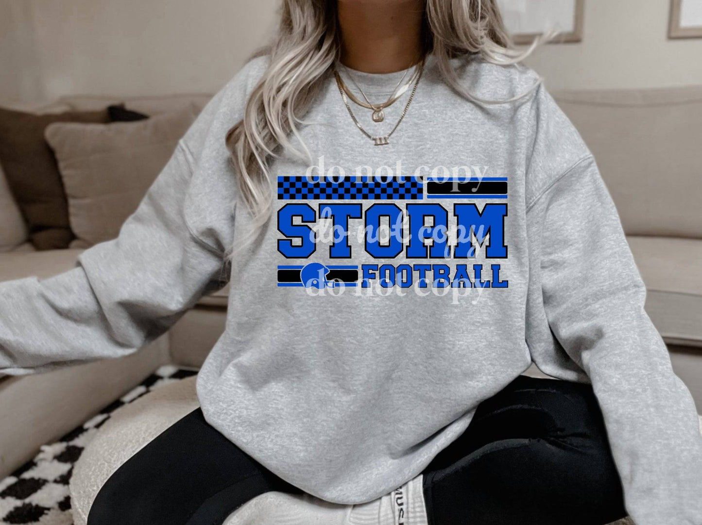 Storm Football - Ready to Press DTF Transfer Full Color - Pro Blanks