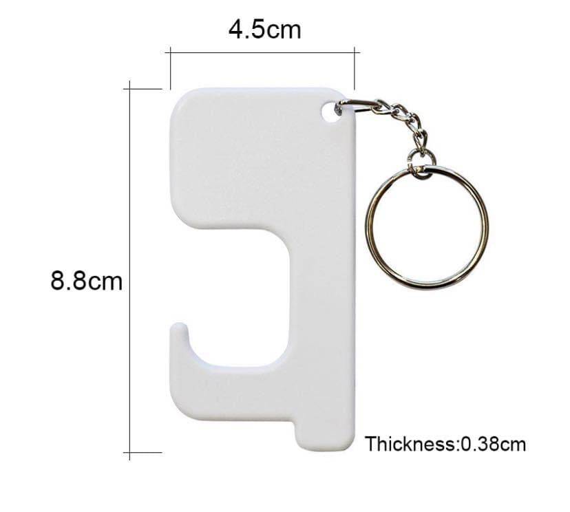 Sublimation Ready Door Grabber Germ Keychain - READY to SHIP - Pro Blanks