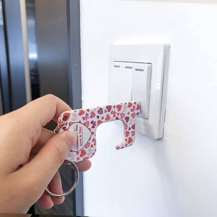 Sublimation Ready Door Grabber Germ Keychain - READY to SHIP - Pro Blanks