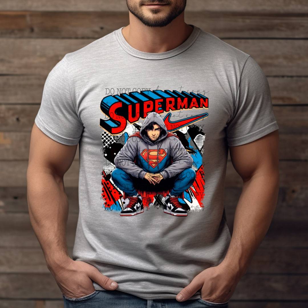 Superman #2043 - Ready to Press DTF Transfer Full Color - Pro Blanks