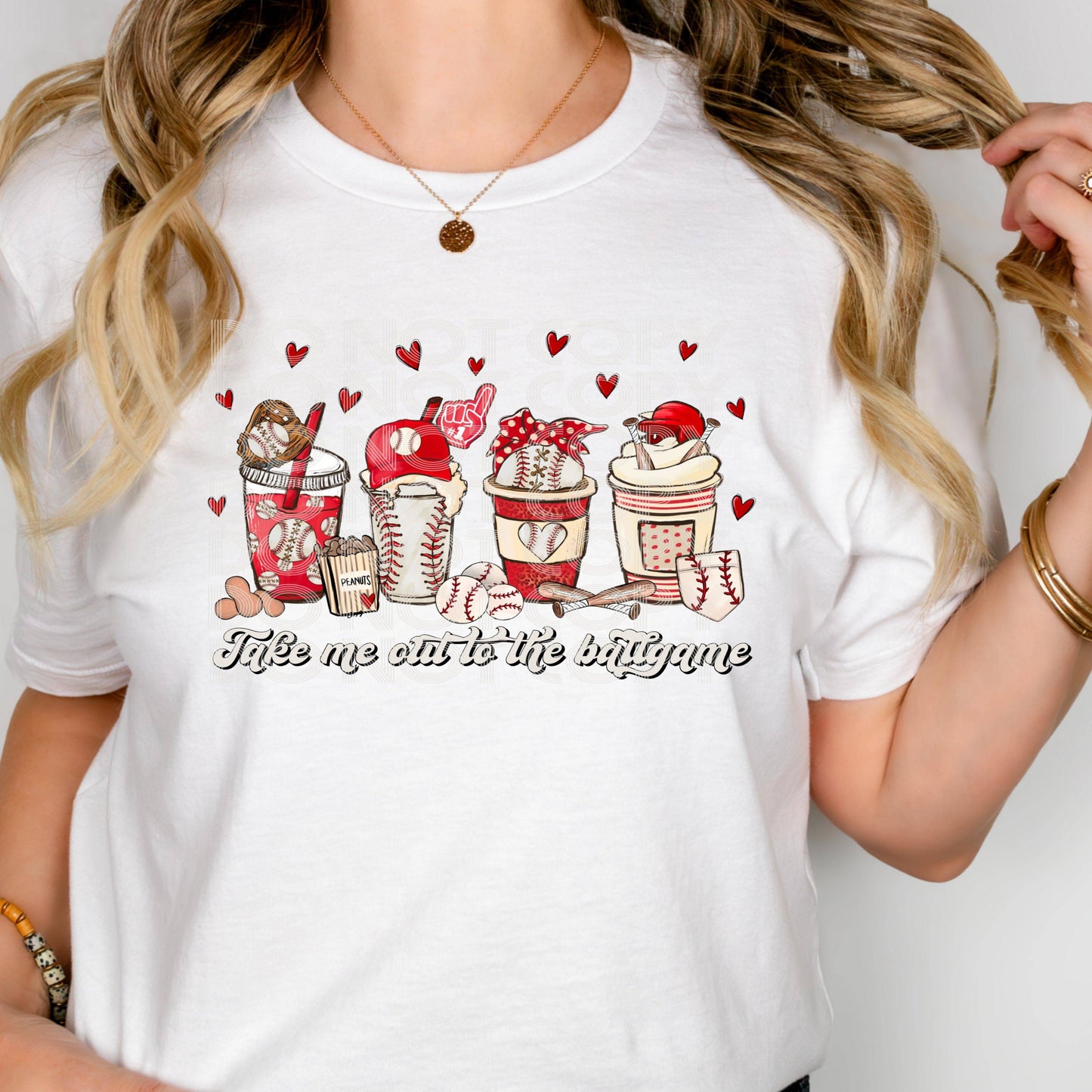 Take Me Out Baseball #3082 - Ready to Press DTF Transfer Full Color - Pro Blanks