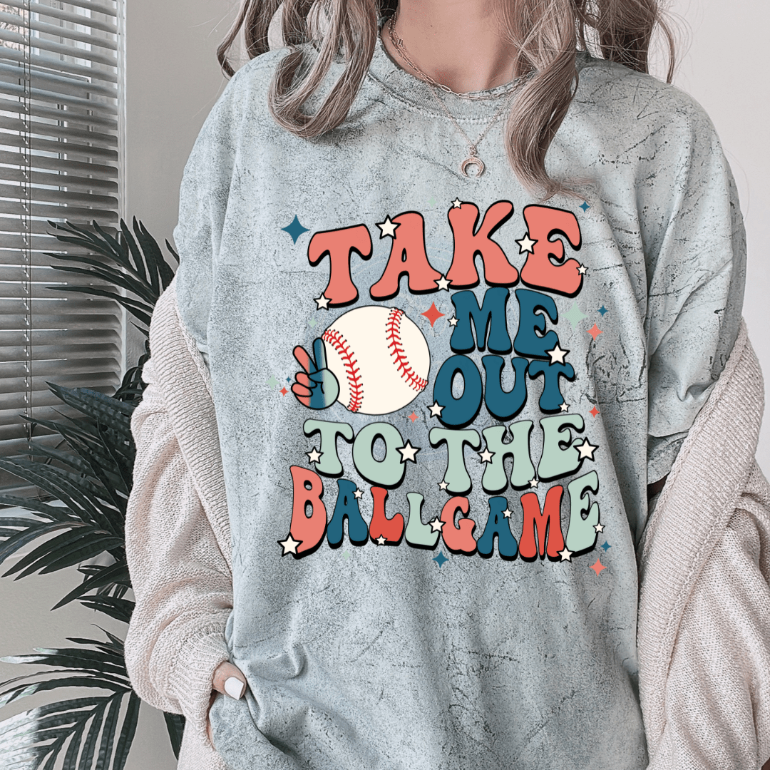 Take Me Out to the Ball Game - Ready to Press DTF Transfer Full Color - Pro Blanks