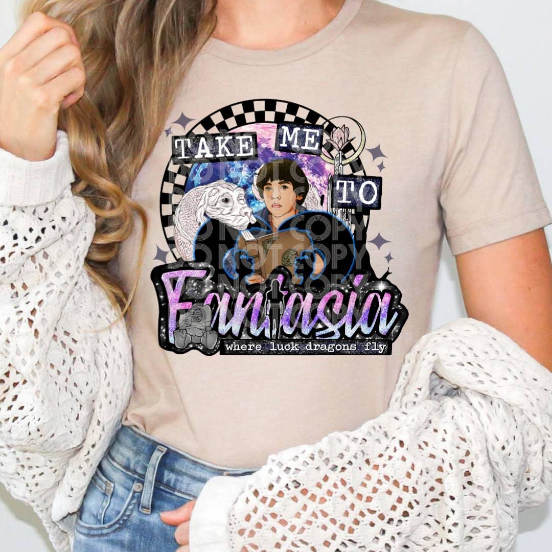 Take Me To Fantasia #1842 - Ready to Press DTF Transfer Full Color - Pro Blanks