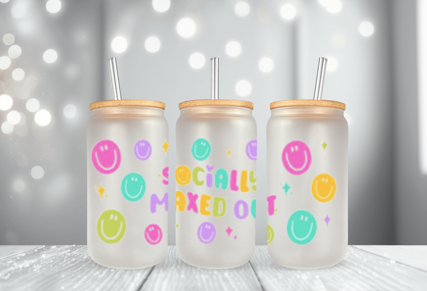 Socially Maxed Out- UV DTF Wrap 16 oz - Pro Blanks