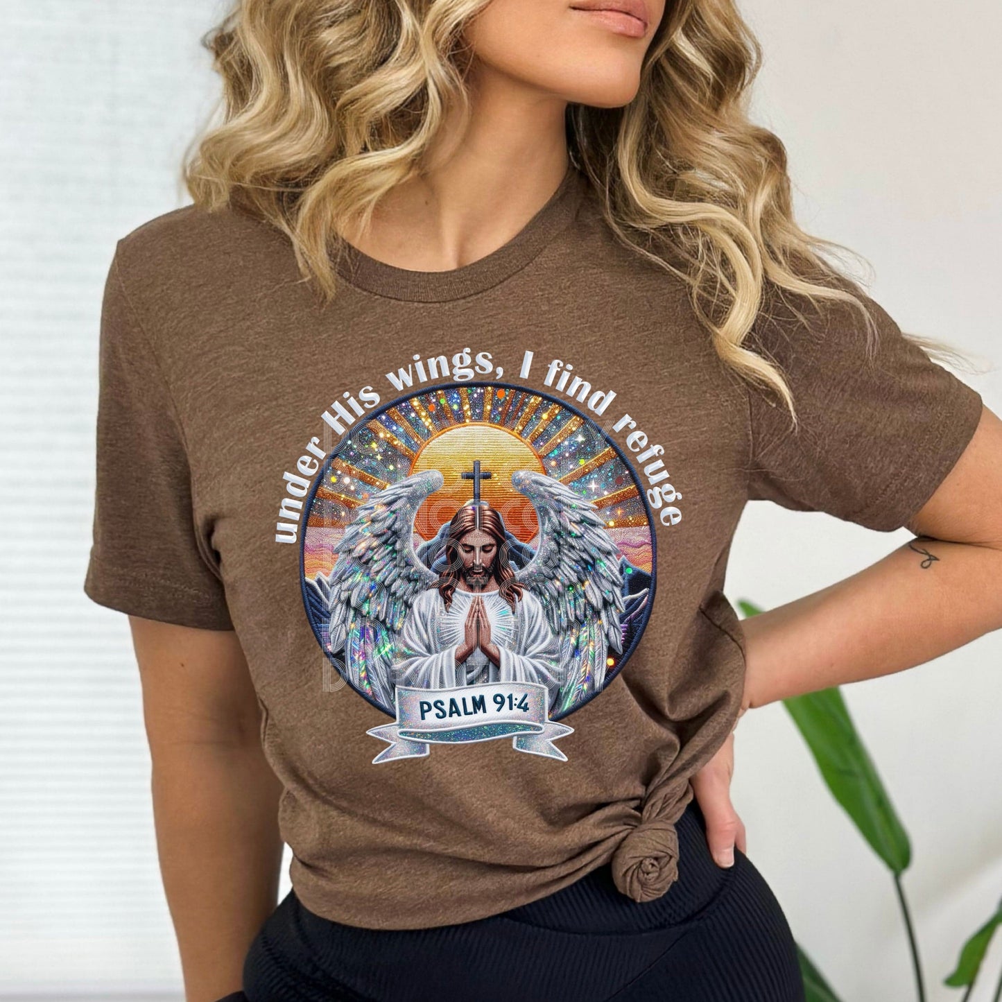 Under His Wings #4063 - Ready to Press DTF Transfer Full Color - Pro Blanks