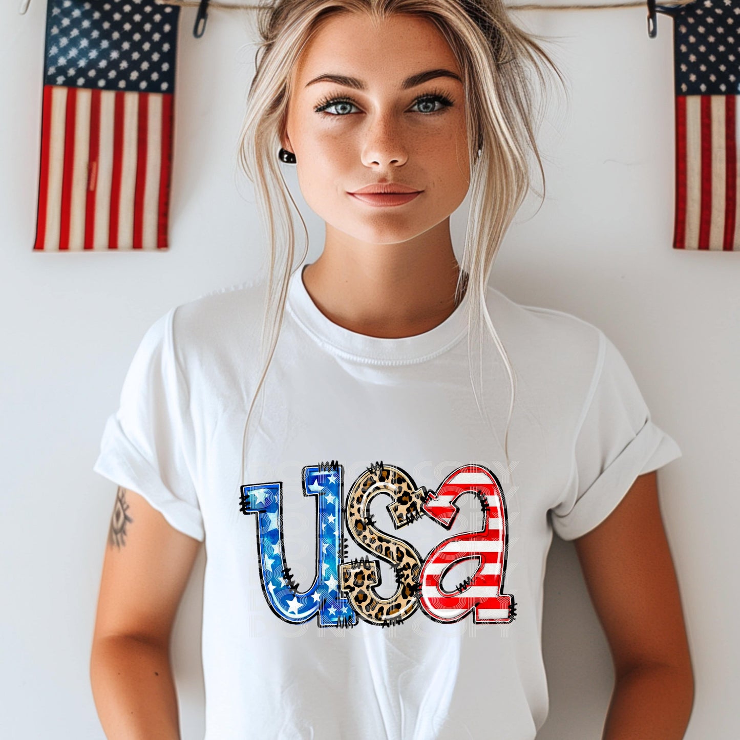 USA #3205 - Ready to Press DTF Transfer Full Color - Pro Blanks