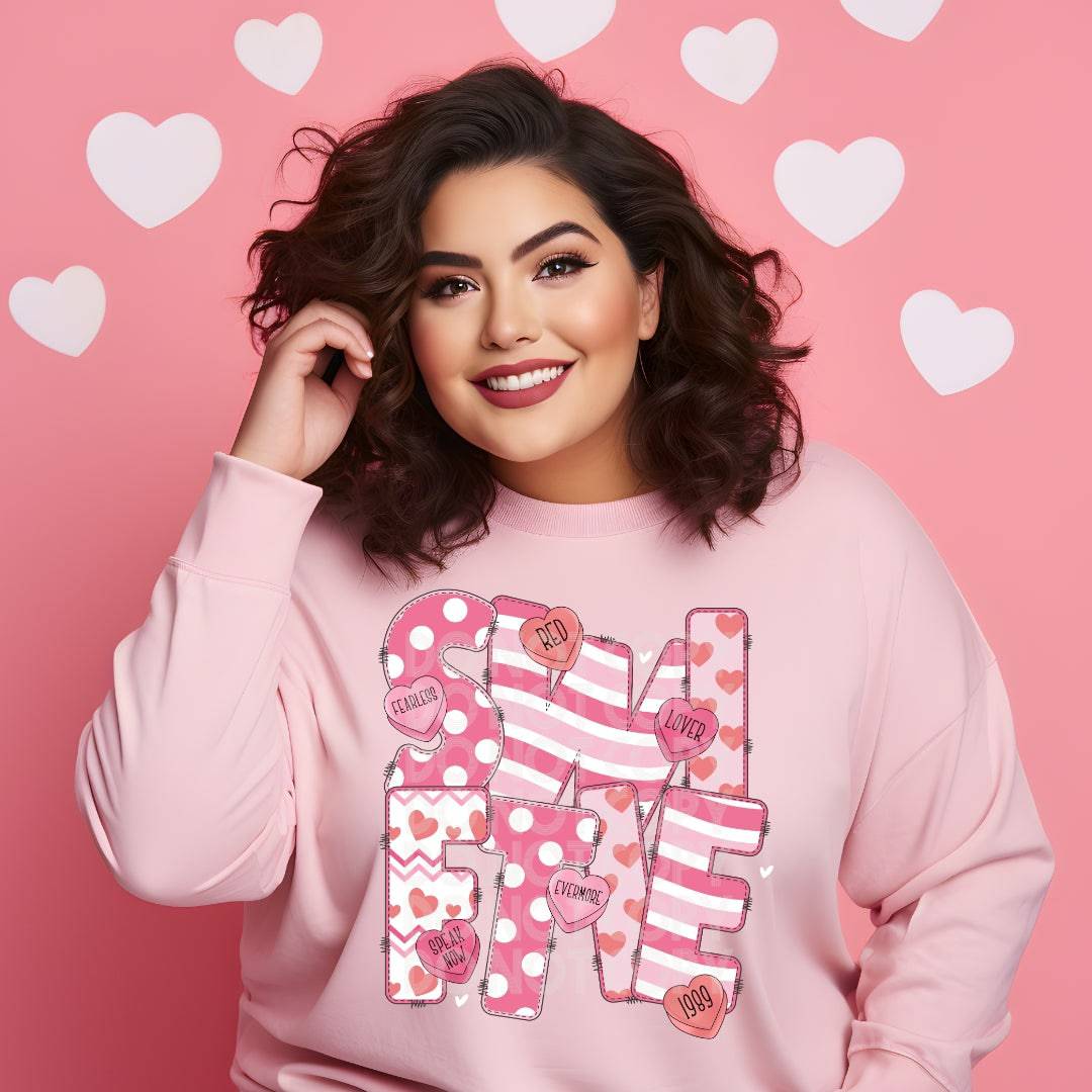 VDay Swiftie #1451  - Ready to Press DTF Transfer Full Color - Pro Blanks