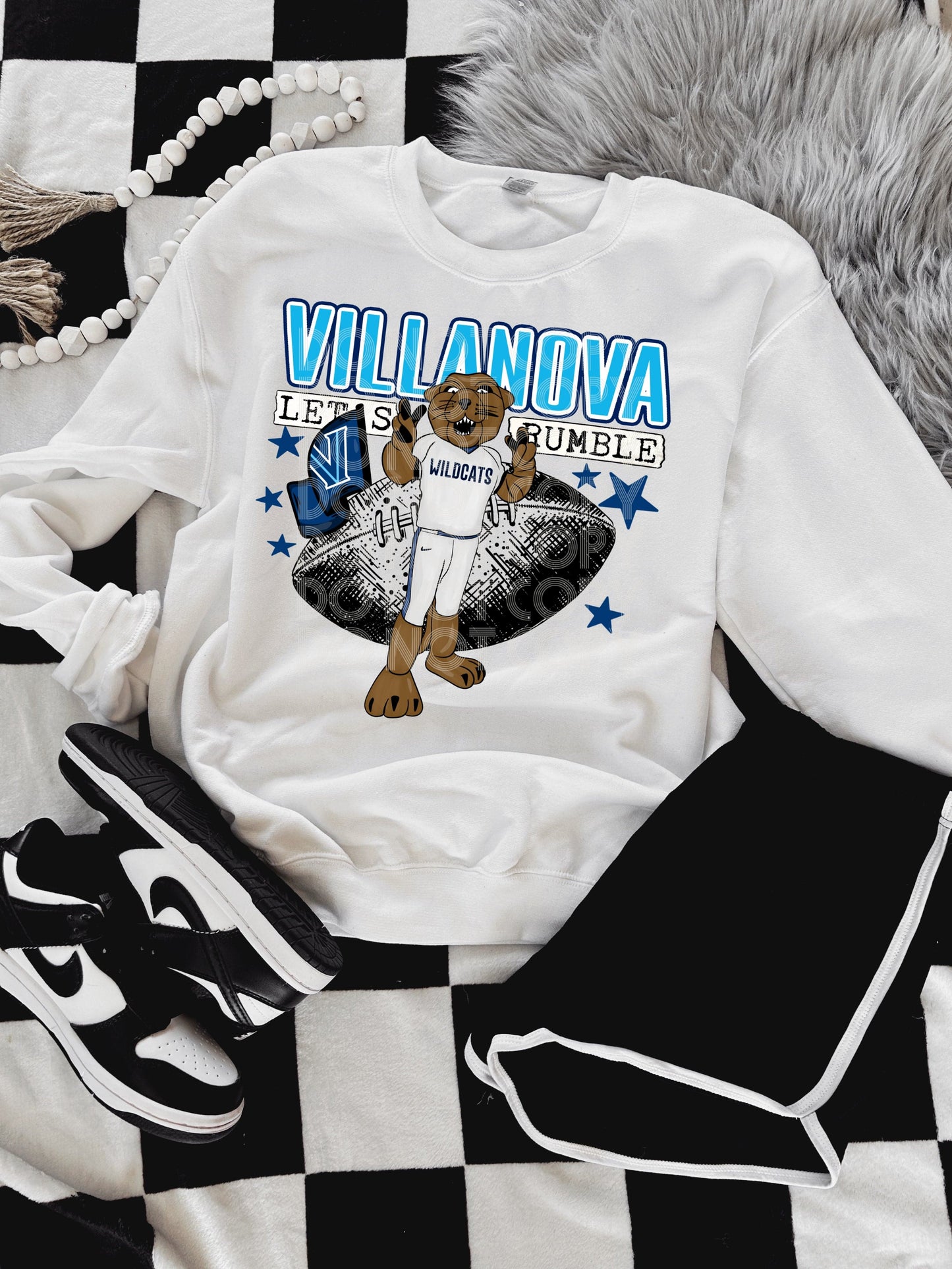 Villanova #3778 - Ready to Press DTF Transfer Full Color - Pro Blanks