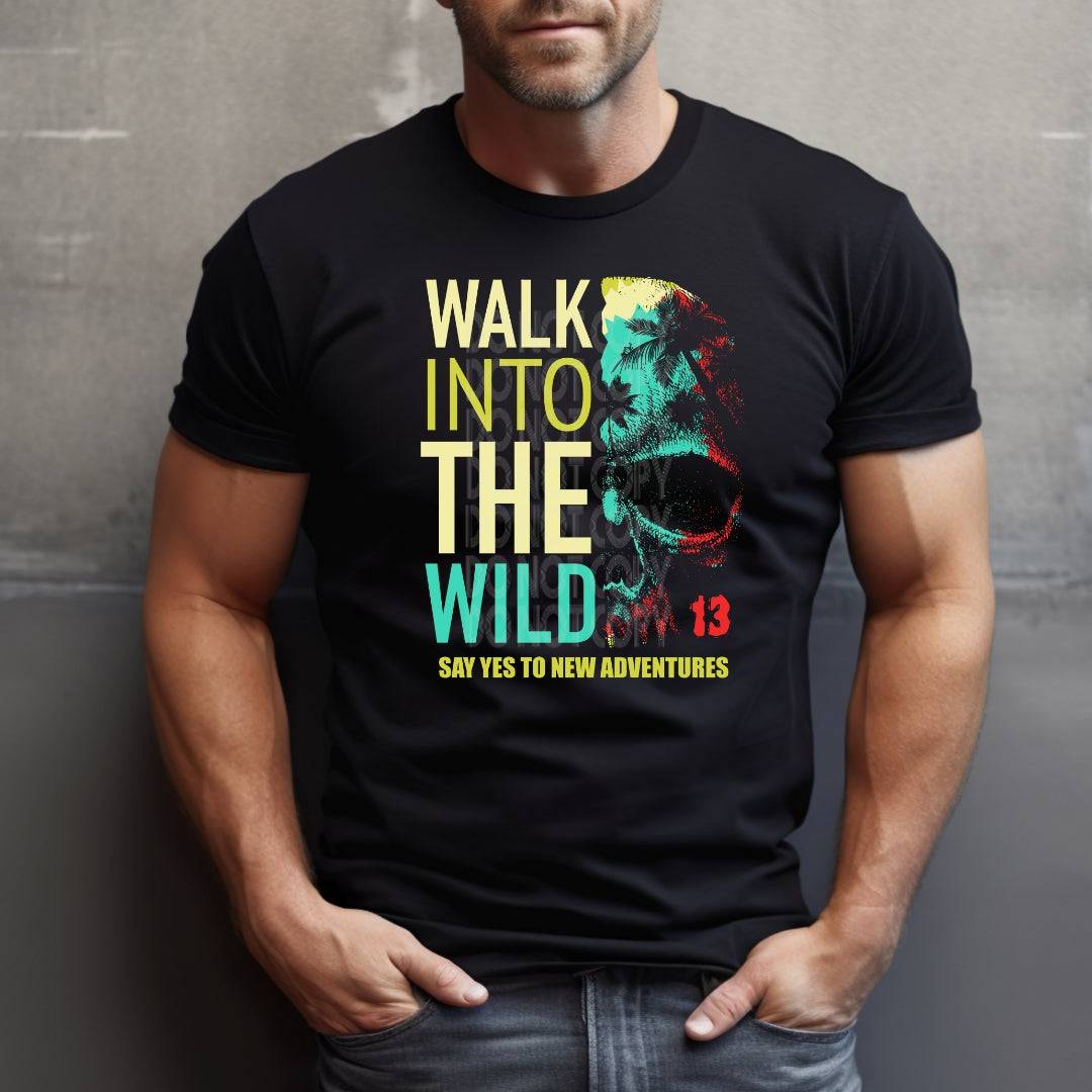 Walk Into The Wild #1990 - Ready to Press DTF Transfer Full Color - Pro Blanks