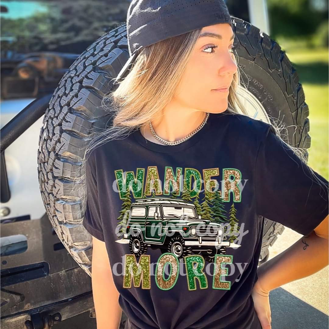 Wander More - Ready to Press DTF Transfer Full Color - Pro Blanks