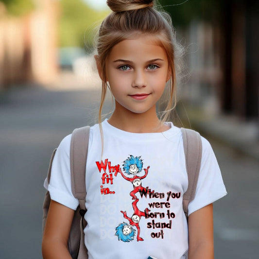 Why Fit In #1609  - Ready to Press DTF Transfer Full Color - Pro Blanks