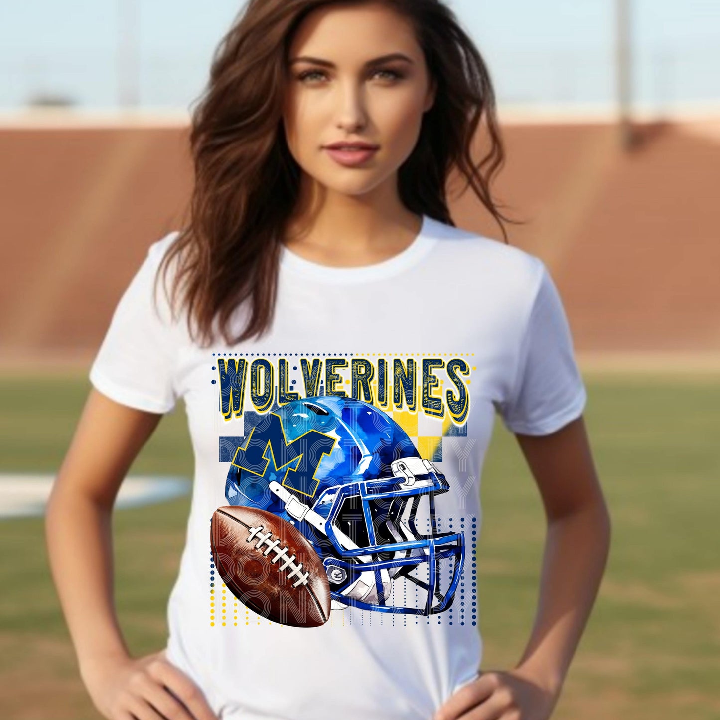 Wolverines #3725 - Ready to Press DTF Transfer Full Color - Pro Blanks