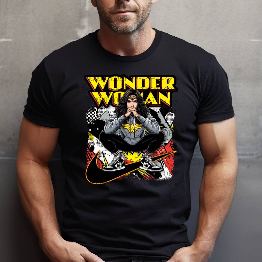 Wonder Woman #2038 - Ready to Press DTF Transfer Full Color - Pro Blanks