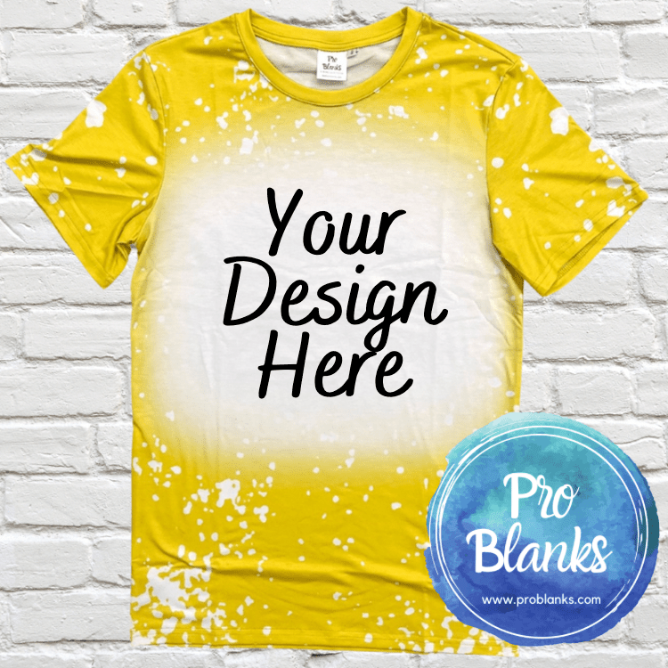 Yellow Faux Bleach Mock-Up Digital Download - Pro Blanks
