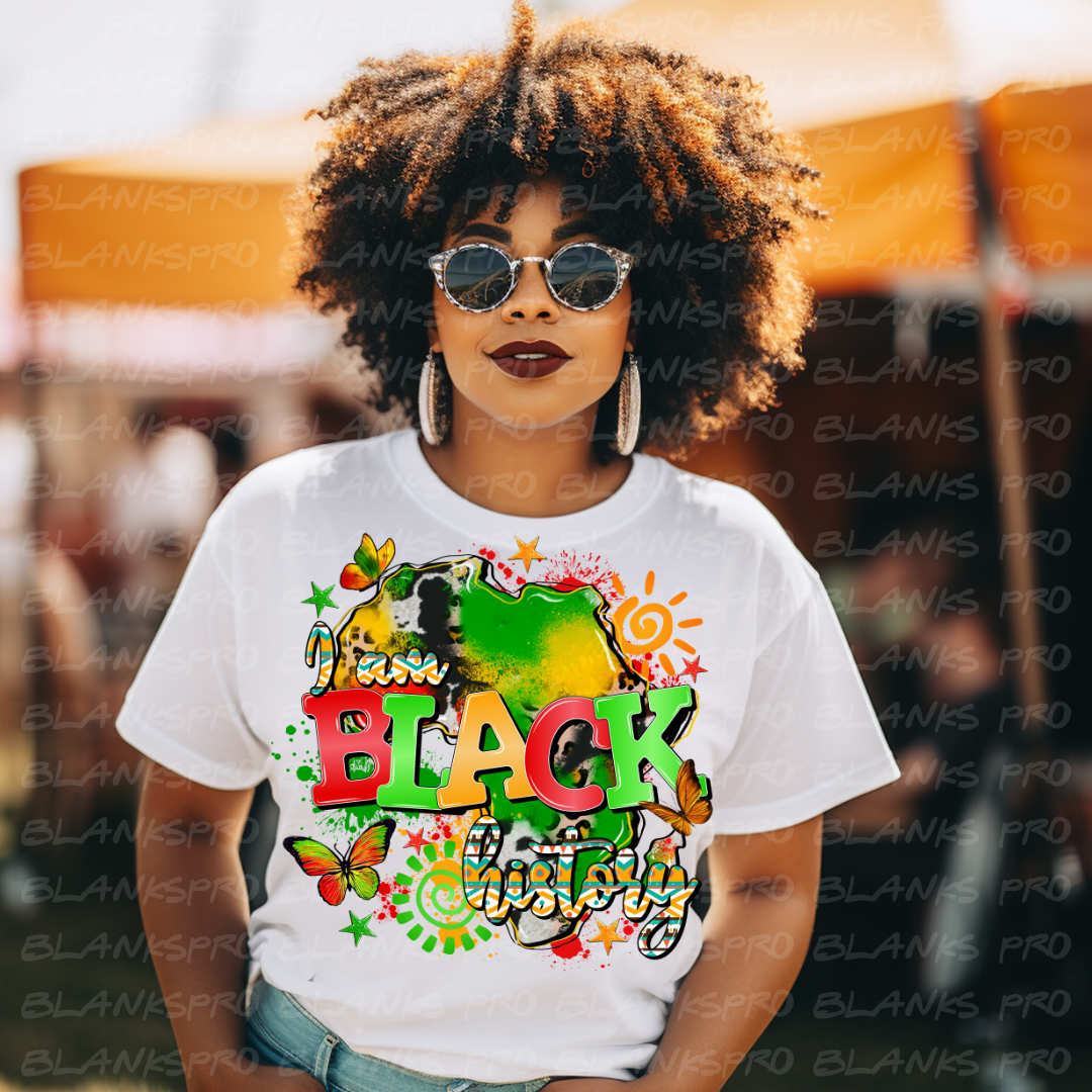 I am Black History Africa - #002 - Ready to Press DTF Transfer Full Color