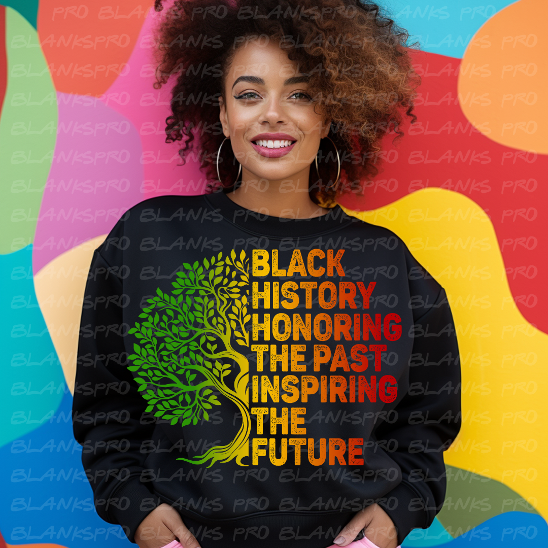 Black History Tree #011 - Ready to Press DTF Transfer Full Color