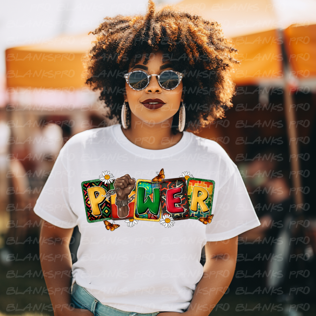 Power- #004 - Ready to Press DTF Transfer Full Color