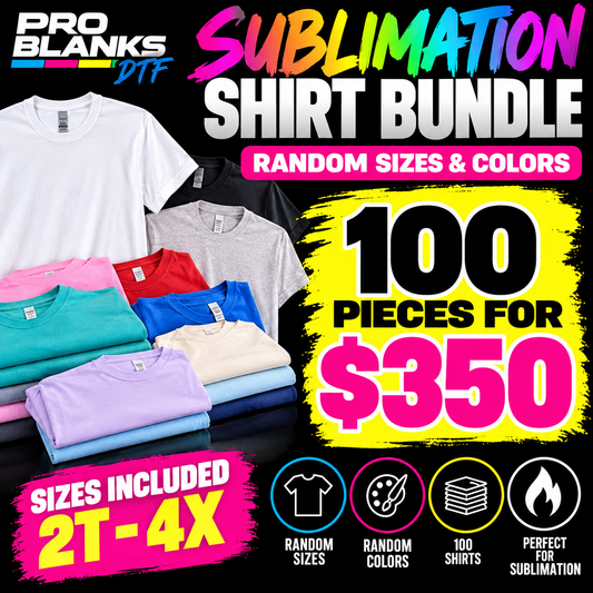 *SALE*  RTS - Sublimation 100% Polyester T-shirts Bundle
