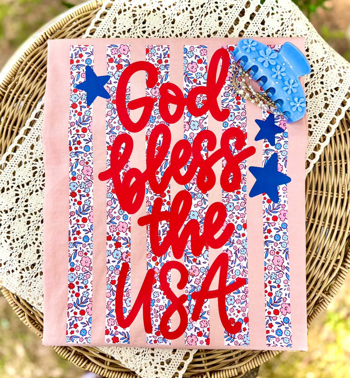 God Bless The USA #6549 - Ready to Press DTF Transfer Full Color