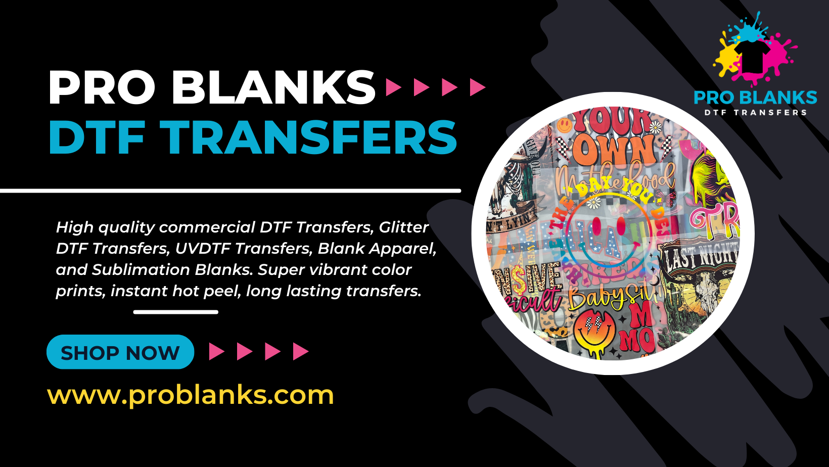 Pro Blanks DTF Transfers UV DTF Decals Located In Chicago IL Pro blanks dtf transfers uv dtf decals located in chicago il
