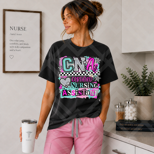 Certified Nursing Assistant #6694 - Ready to Press DTF Transfer Full Color