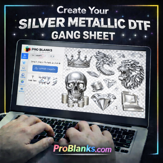Silver Metallic DTF - Create A Gang Sheet