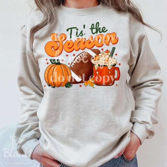 Tis The Season Fall- Ready to Press DTF Transfer Full Color