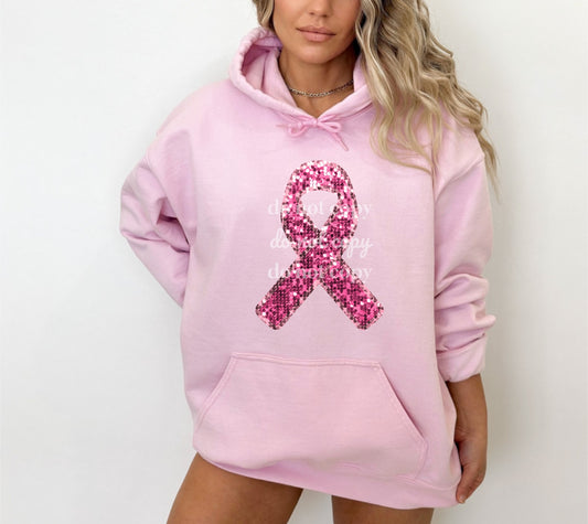 Pink Ribbon - Ready to Press DTF Transfer Full Color