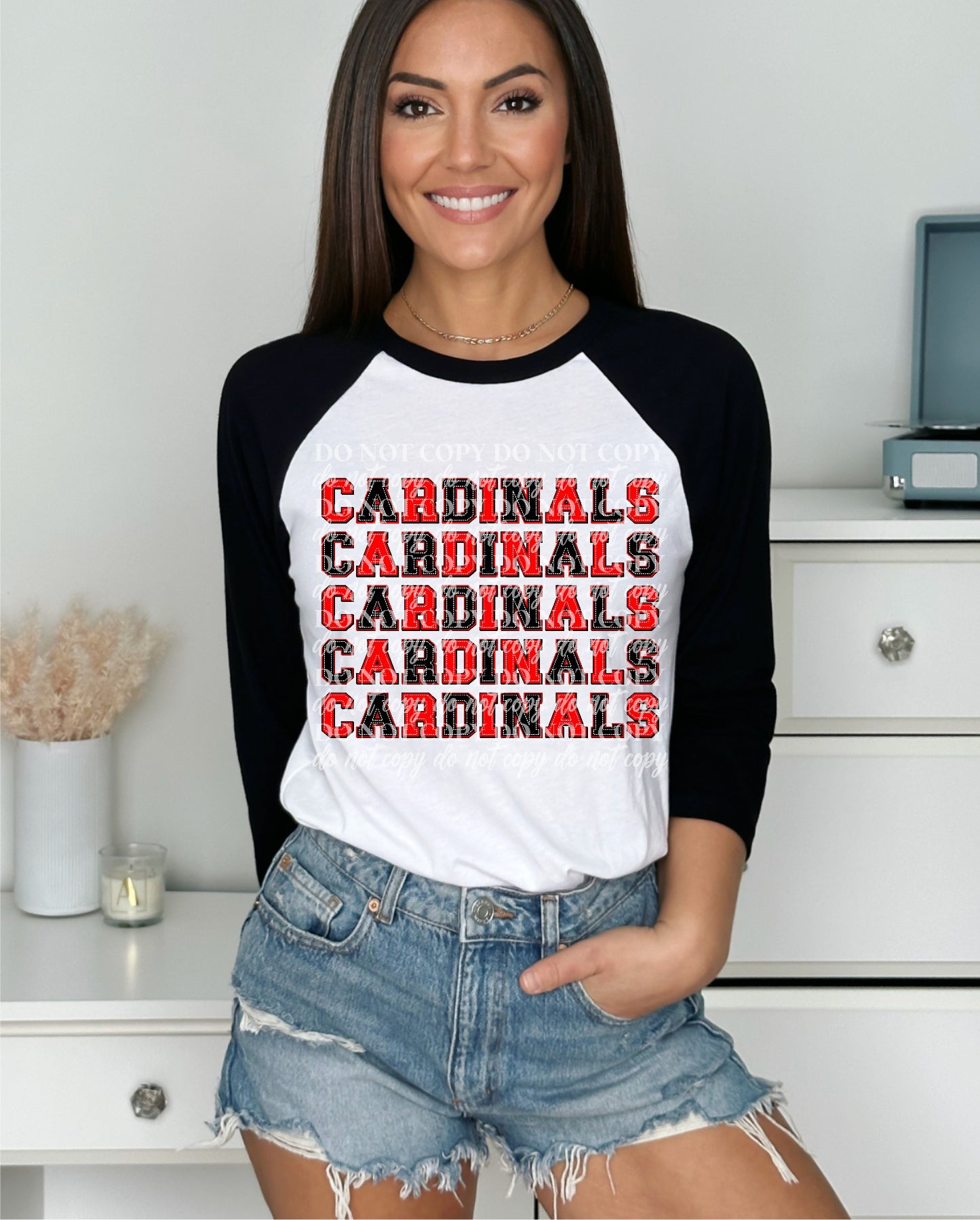 Stacked Cardinals - Ready to Press DTF Transfer Full Color