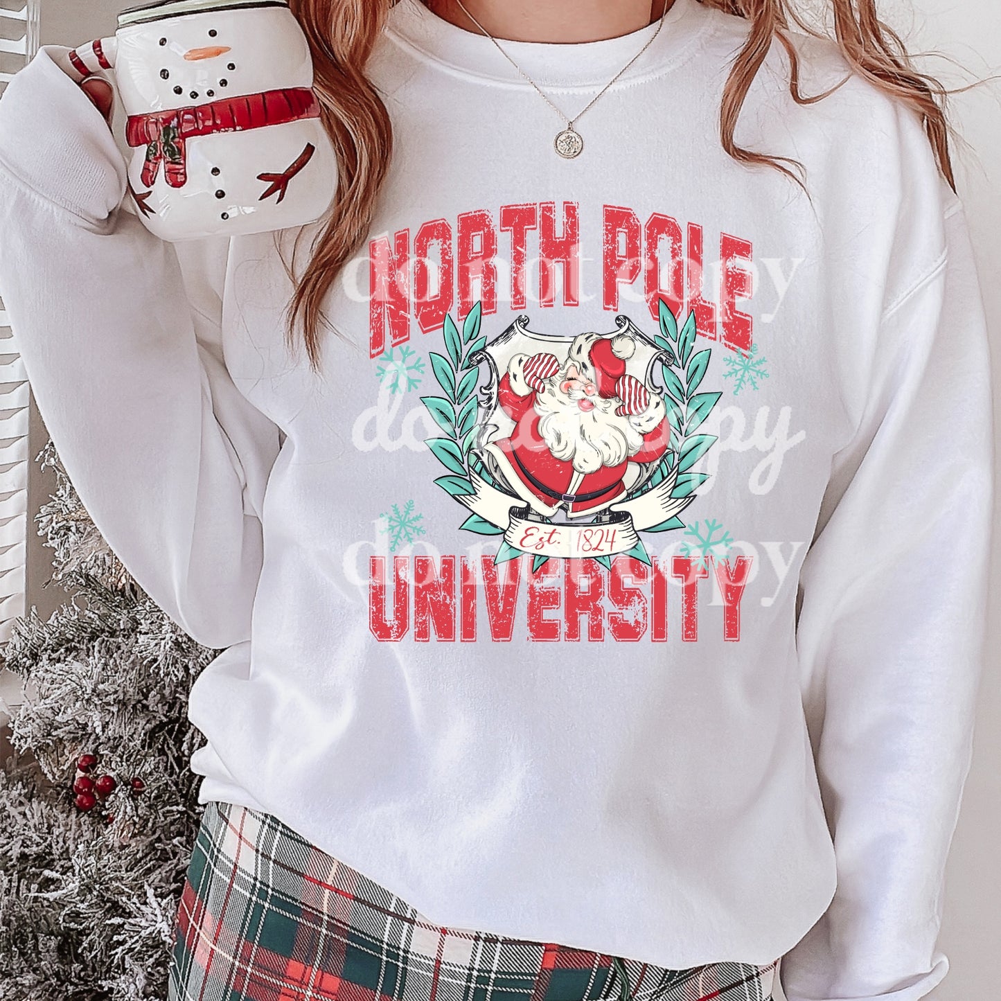 North Pole University - Ready to Press DTF Transfer Full Color