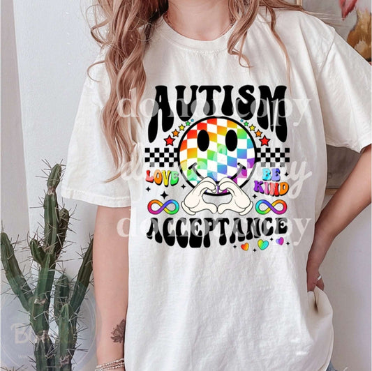 Autism Acceptance - Ready to Press DTF Transfer Full Color