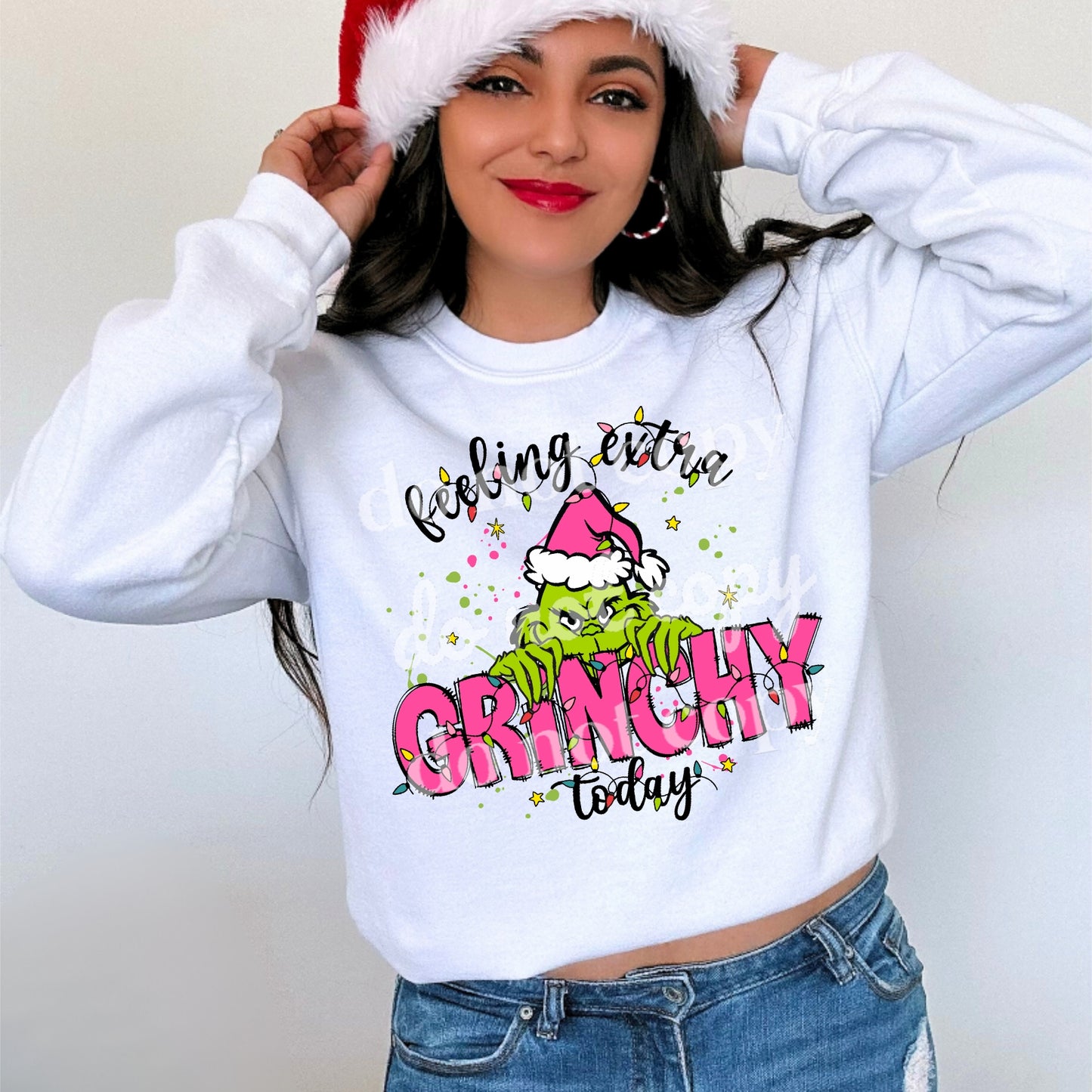 Pink Feelin Extra Grinchy - Ready to Press DTF Transfer Full Color