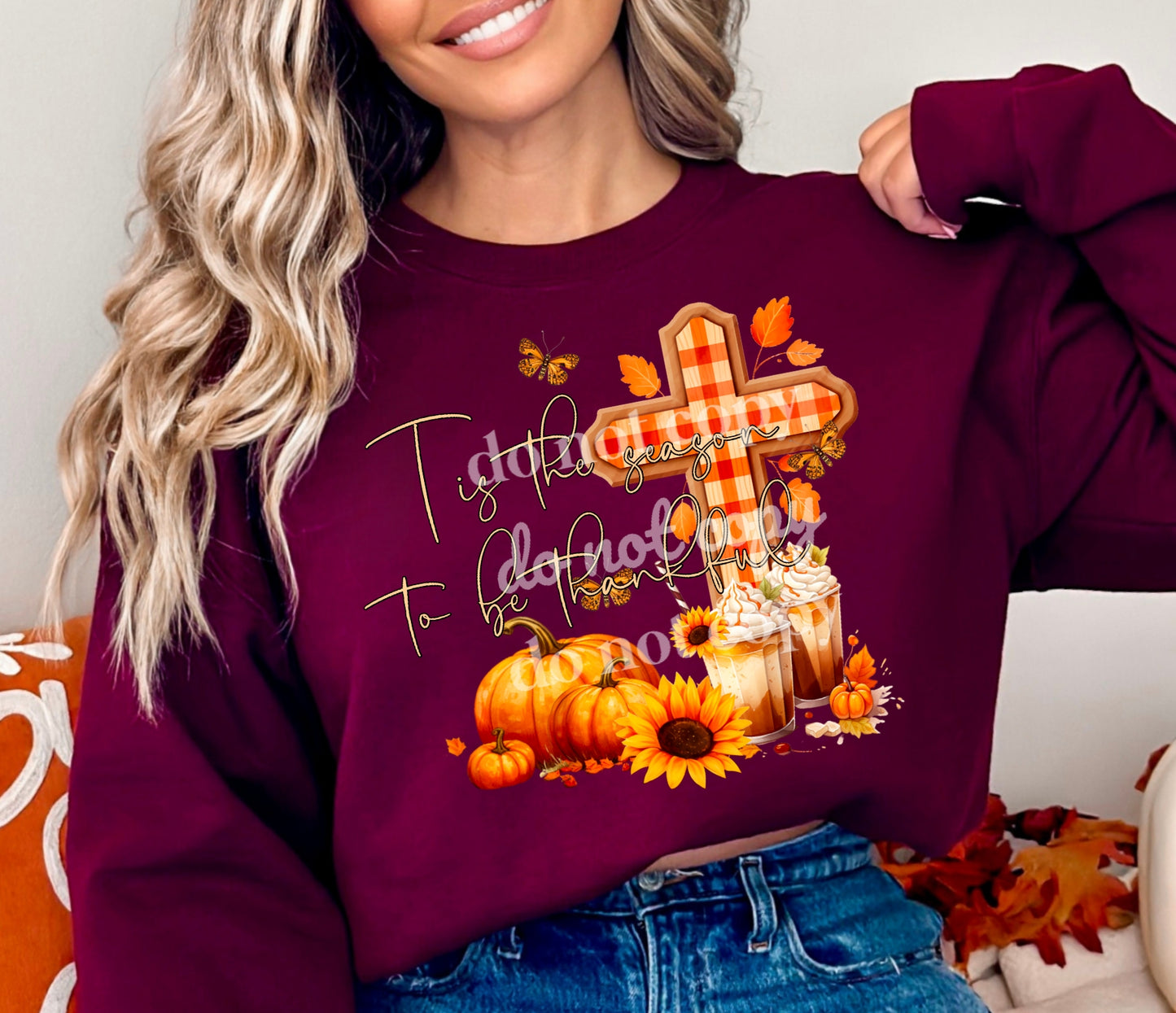 Fall Tis The Season #1009 - Ready to Press DTF Transfer Full Color
