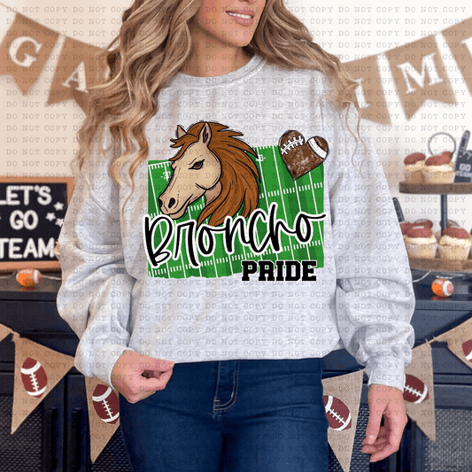 Bronco Pride #5502 - Ready to Press DTF Transfer Full Color