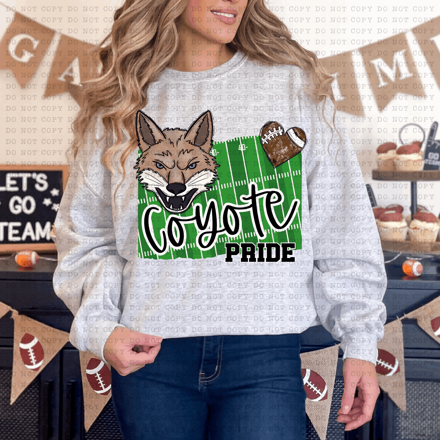 Coyote Pride #5504 - Ready to Press DTF Transfer Full Color