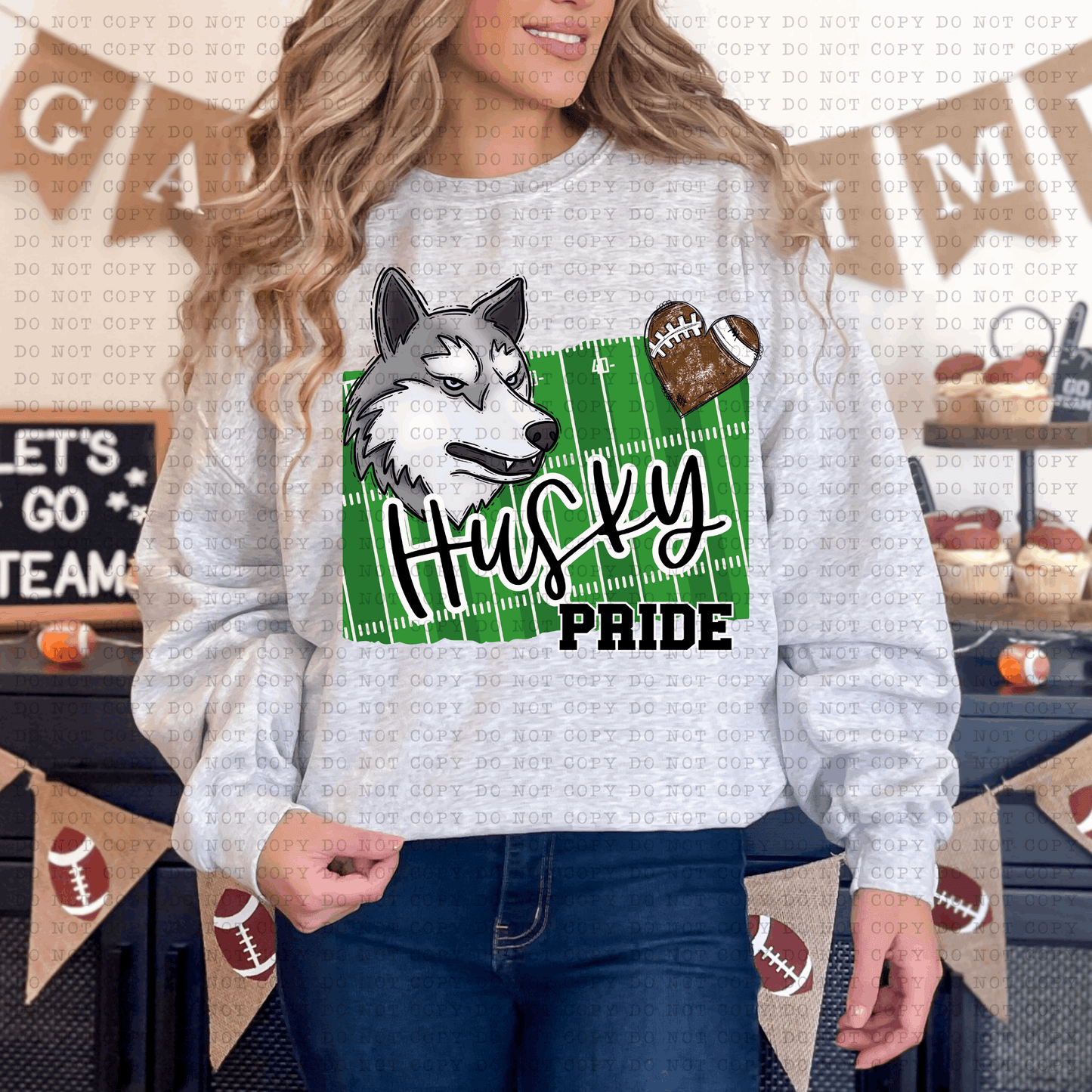 Husky Pride #5506 - Ready to Press DTF Transfer Full Color