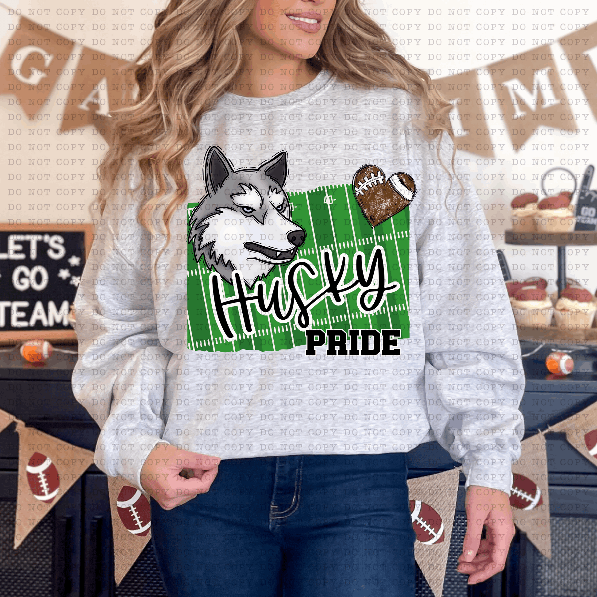 Husky Pride #5506 - Ready to Press DTF Transfer Full Color