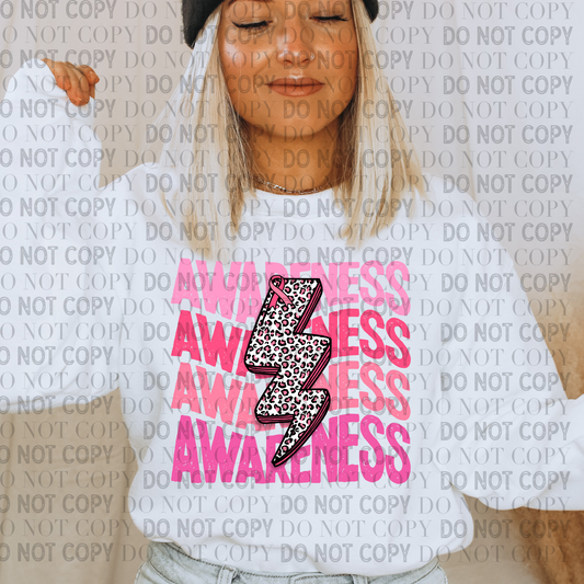 Pink Cancer Awareness- Ready to Press DTF Transfer Full Color