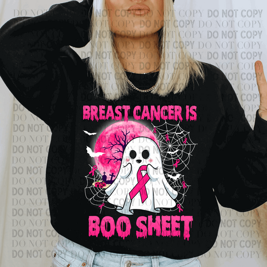Breast Cancer Is Boo-Sheet - Ready to Press DTF Transfer Full Color