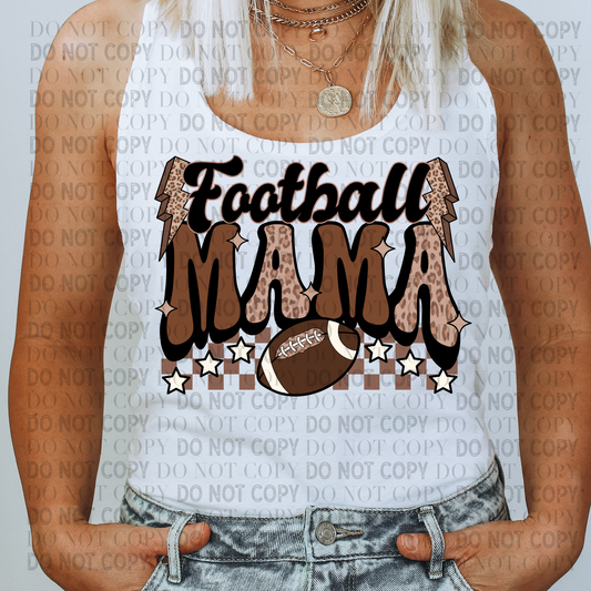 Football Mama- Ready to Press DTF Transfer Full Color